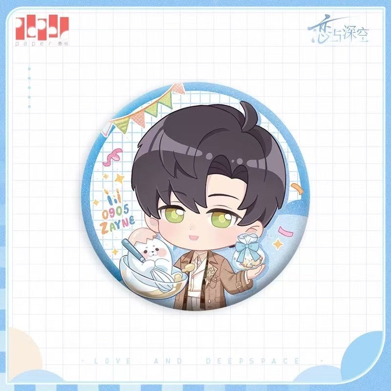 恋与深空 Love and Deepspace Zayne 2024 Birthday Badge - Chibi